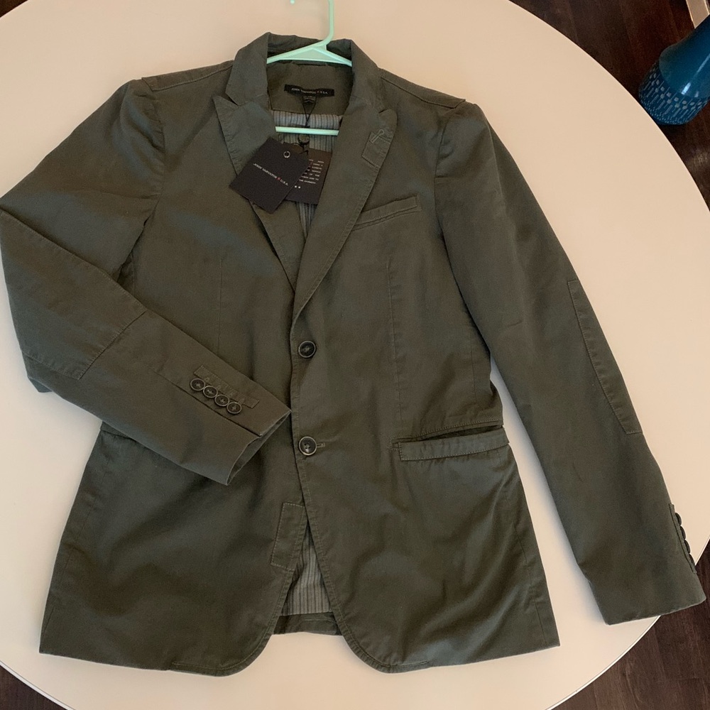 New With Tags John Varvatos Army Green Jacket